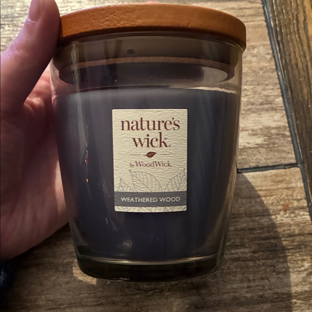 Weathered Wood Candle - Gray